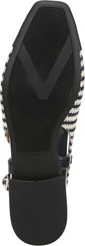 Vionic Women’s Orchid Petaluma Comfort Flats- Supportive Lightweight Slingback Flats With Arch Support Insole That Helps Correct Pronation Black Leather 8.5 Wide in Saudi Arabia