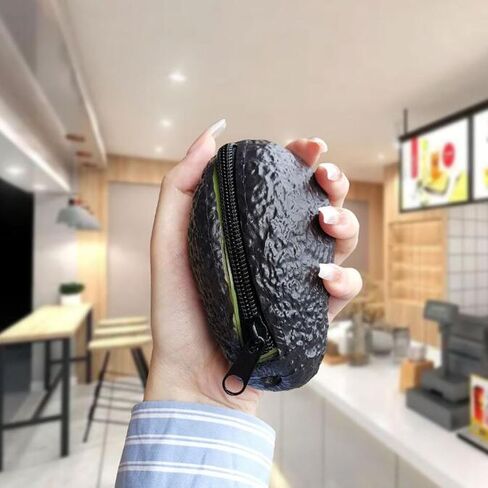 MUHBIJO 1PCS Avocado Coin Purse for Women,Realistic Looking Avocado Wallet,Avocado Gifts Wallet Purse Coin Pouch,Avocado Decor Decorations Accessories in Saudi Arabia