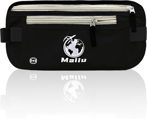 Travel Money Belt- RFID Blocking Travel Wallet- Slim Passport Holder to Protect Cash, Credit Cards and Phones- Travel Pouch for Men and Women (Ash Gray) in Kuwait