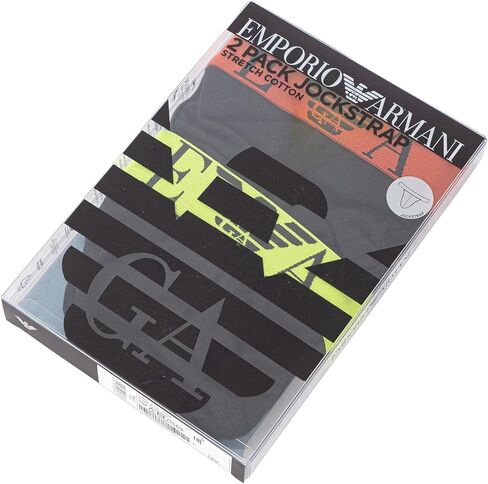 Emporio Armani Men's Bold Monogram 2 Pack Jock Strap in Saudi Arabia