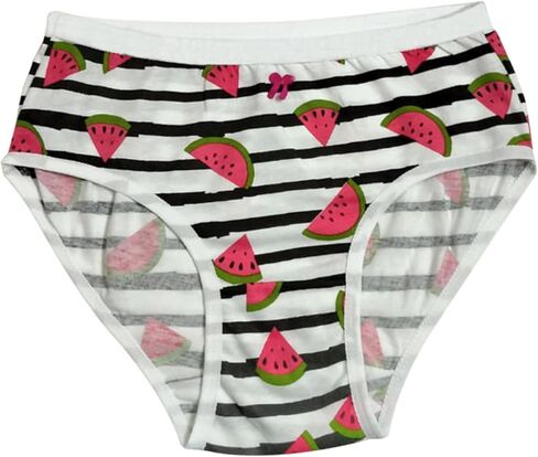 دي تشيكا سراويل قطنية للبنات| ملابس داخلية قطنية محببة متنوعة ومطبوعة للفتيات | ملابس يومية للبنات ملابس داخلية قطنية | سراويل داخلية قطنية قابلة للتنفس | حزمة من 10 in Kuwait