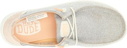 HEYDUDE Women’s Wendy Metallic Sparkle Slip On Shoes | Stylish Fashion Loafers for Women | Lightweight & Comfortable in Saudi Arabia