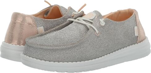 HEYDUDE Women’s Wendy Metallic Sparkle Slip On Shoes | Stylish Fashion Loafers for Women | Lightweight & Comfortable in Saudi Arabia