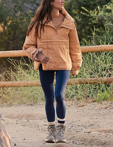AMEBELLE Women's Oversized Hooded Puffer Jacket Quilted Lightweight Winter Warm Pullover Padded Hoodies Coat in Saudi Arabia