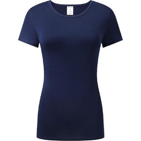 Sthisomo Women's Short Sleeve T-Shirts Basic Crew Neck Shirts