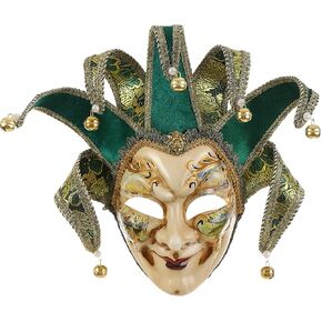 قناع Quligeta Masquerade Venetian Jester Mask Music Mardi Gras مجموعة فنية لتزيين الحائط in Kuwait