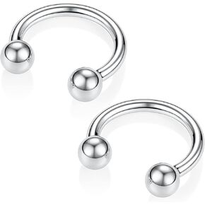 2PCS 16G الحاجز الدائري التيتانيوم حدوة الحصان الحاجز الأنف الدائري داخليا الخيوط اللولب أقراط G23 Daith ثقب المجوهرات الغضروف الرخ الفص محارة أقراط الشفاه الحاجب ثقب المجوهرات 8 مم 10 مم 12 مم in Kuwait
