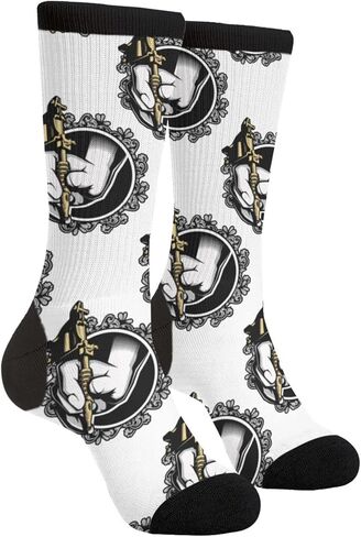 Rutuioy Men Women Funny Crazy Novelty Crew Tube Socks, Casual Athletic Sport Dress Socks in Saudi Arabia