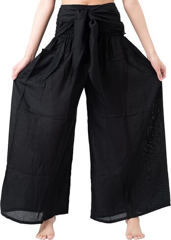 بنطال B BANGKOK PANTS للسيدات بنطال بوهو بالازو لليوجا واسع الساق in Saudi Arabia