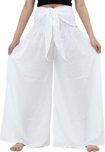 بنطال B BANGKOK PANTS للسيدات بنطال بوهو بالازو لليوجا واسع الساق in Saudi Arabia