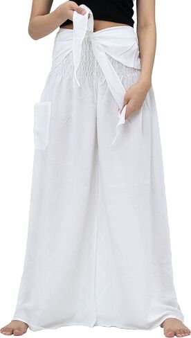 بنطال B BANGKOK PANTS للسيدات بنطال بوهو بالازو لليوجا واسع الساق in Saudi Arabia