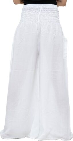 بنطال B BANGKOK PANTS للسيدات بنطال بوهو بالازو لليوجا واسع الساق in Saudi Arabia