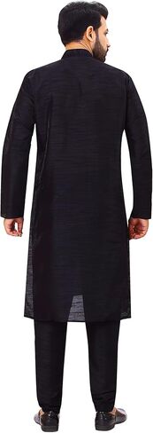 Tathastu Mens Emboridered Silk Kurta Pyjama Set in Kuwait