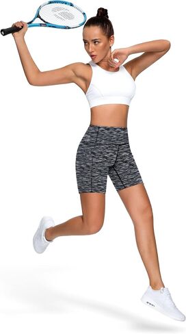 QUEENIEKE شورت رياضي 4.5 بوصة/6 بوصة شورت للجري عالي الخصر بثلاثة جيوب للنساء 70822 in Kuwait