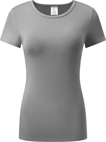 Sthisomo Women's Short Sleeve T-Shirts Basic Crew Neck Shirts in Saudi Arabia