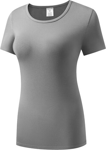 Sthisomo Women's Short Sleeve T-Shirts Basic Crew Neck Shirts in Saudi Arabia