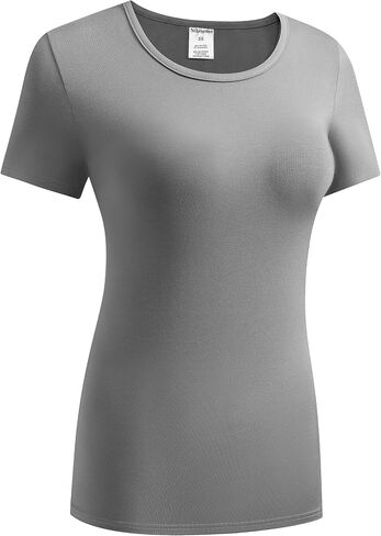 Sthisomo Women's Short Sleeve T-Shirts Basic Crew Neck Shirts in Saudi Arabia