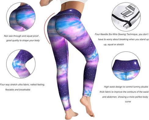 Yaateeh سروال يوجا عالي الخصر للتحكم في البطن وممارسة التمارين الرياضية والجري للنساء، in Kuwait