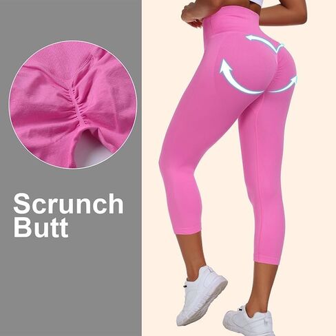 سراويل اليوغا النسائية من Litthing مع جيب سراويل رياضية ضيقة للتمرين واللياقة البدنية مقصوصة على شكل حرف V متقاطعة عالية الخصر سراويل ضيقة للمؤخرة والبطن in Kuwait