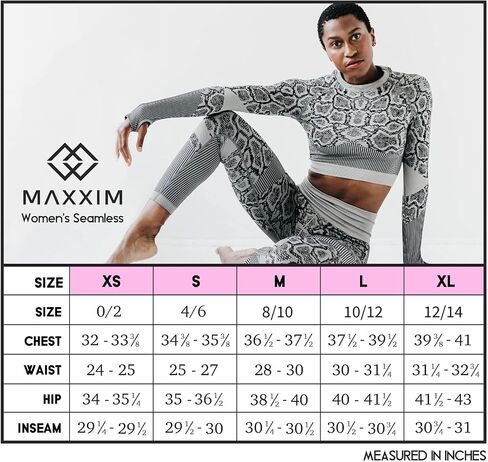 MAXXIM Womens Butt Lifting High Waisted Seamless Leggings for Gym Workouts, Yoga, Running, Exercise in Saudi Arabia