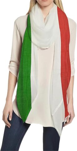 Lina & Lily Patriotic Flag Print Scarf Shawl Wrap Lightweight in Saudi Arabia