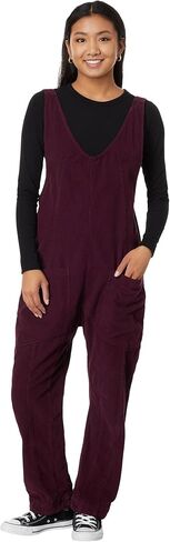 Free People High Roller Cord Jumpsuit Italian Plum XS (Women's 0-2) in Saudi Arabia