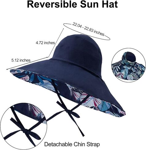 قبعة شمسية نسائية عالية ذيل حصان للحماية من الأشعة فوق البنفسجية بحافة واسعة للشاطئ، قبعة سفر صيفية قابلة للعكس وقابلة للطي in Kuwait