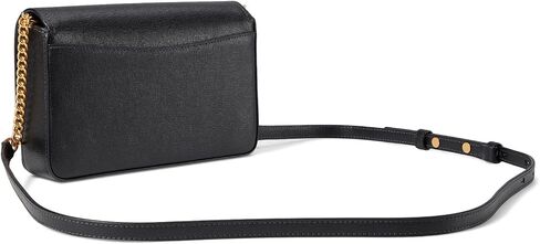 Kate Spade New York Morgan Bow Embellished Saffiano Leather Flap Chain Wallet Black One Size, Black, One size in Saudi Arabia