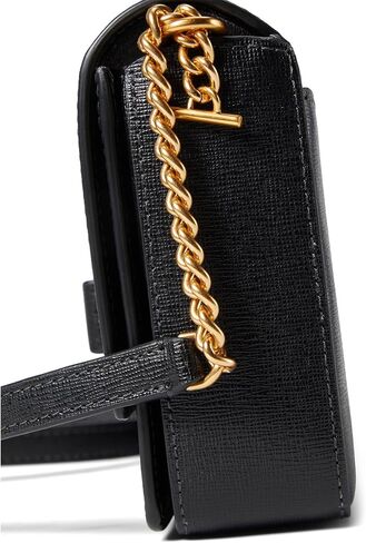 Kate Spade New York Morgan Bow Embellished Saffiano Leather Flap Chain Wallet Black One Size, Black, One size in Saudi Arabia