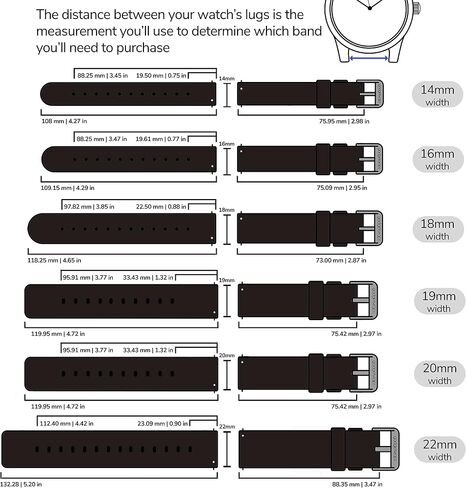 GadgetWraps 18mm Nylon Watch Band with Quick Release Pins – Compatible with Speidel, Daniel Wellington, Wristology – 18mm Nylon Watch Band (Black, 18mm) in Kuwait