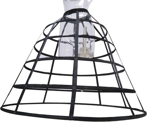 MYAYD Women's Hollow Pannier Hoop Underskirt 5 layer A shape A-line Bustle Petticoat for Royal Gown Ball dress in Saudi Arabia