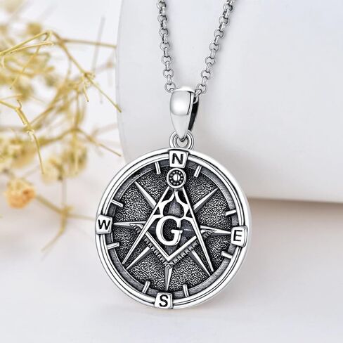 PROESS I'd be Lost without You Compass Necklace for Women Sterling Silver 2023 Inspirational Graduation Nautical Compass Jewelry Gifts for Couple Men in Saudi Arabia