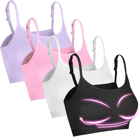 قمصان نسائية صيفية لطيفة بحزام قابل للتعديل من TAIPOVE، حمالة صدر مدمجة على الرف، قمصان قطنية مثيرة in Kuwait