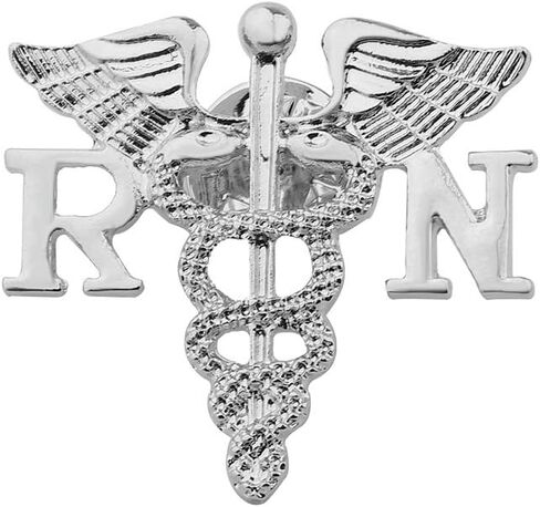 ممرضة مجوهرات RN بروش التسمية دبوس ممرضة مسجلة شعار دبوس الطب Caduceus الملاك التمريض هدية ل معاطف للأطباء والممرضات in Kuwait