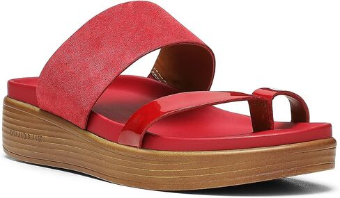 Donald Pliner Women's Farris Distressed Metallic Wedge Sandal in Saudi Arabia