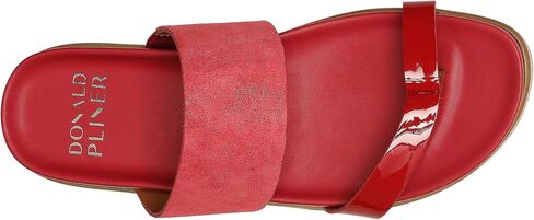 Donald Pliner Women's Farris Distressed Metallic Wedge Sandal in Saudi Arabia