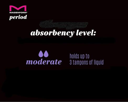 Maidenform Women's Moderate Absorbency Period Bikini Panties, Built-in Liner, Odor Guard, 3-Pack in Saudi Arabia