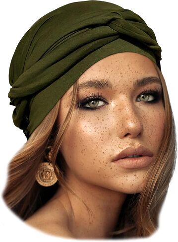 ShariRose Headscarf Head Covering for Women Head wear Head wrap Soft Cotton Head wrap Bandana Tichel Turban Wrap in Kuwait