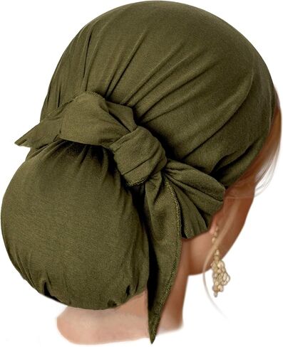 ShariRose Headscarf Head Covering for Women Head wear Head wrap Soft Cotton Head wrap Bandana Tichel Turban Wrap in Kuwait