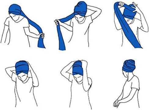 Ever Fairy Turban Head Wrap Scarf,African Women' Soft Long Scarf Shawl Hair Bohemian Headwrap Stretch Headband Tie in Kuwait