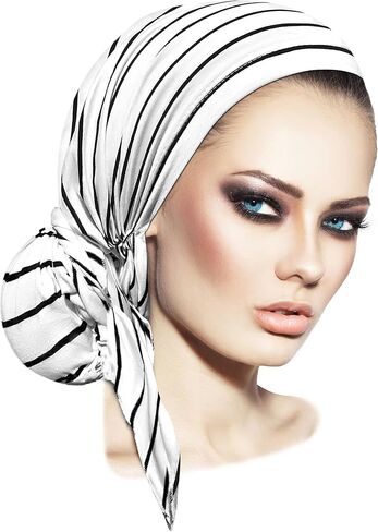 ShariRose غطاء الرأس للنساء غطاء الرأس غطاء الرأس القطن الناعم غطاء الرأس باندانا تيشيل عمامة التفاف in Kuwait