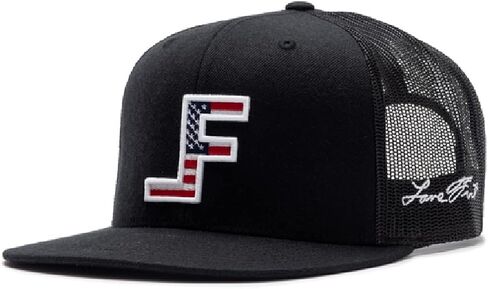 Lane Frost Patriot Black USA Flag Cap in Kuwait