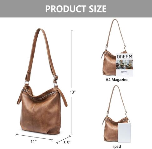 حقائب يد WESTBRONCO للنساء من Hobo Crossbody، محفظة كتف كبيرة ناعمة مع حزام قابل للتعديل in Kuwait