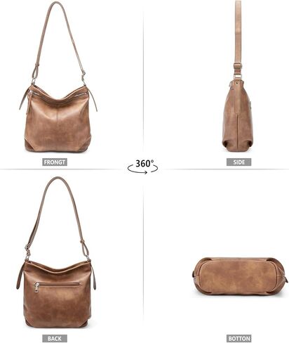 حقائب يد WESTBRONCO للنساء من Hobo Crossbody، محفظة كتف كبيرة ناعمة مع حزام قابل للتعديل in Kuwait
