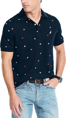 Nautica Men's Classic Fit Printed Deck Polo in Saudi Arabia