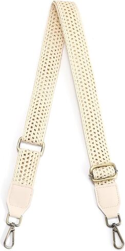 OVOEAGLET Purse Strap Replacement Adjustable Bag Strap Crossbody Strap Wide Shoulder Strap Handbag Strap (openwork pattern silver buckle) in Kuwait