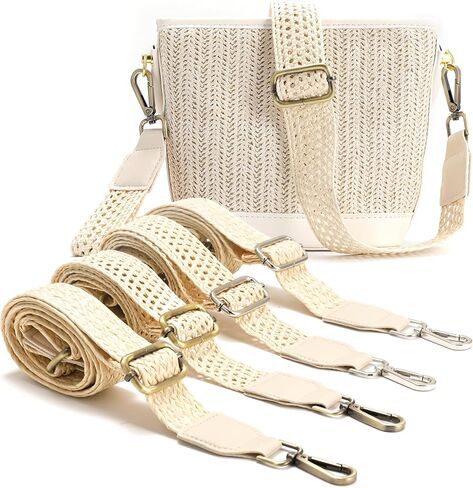 OVOEAGLET Purse Strap Replacement Adjustable Bag Strap Crossbody Strap Wide Shoulder Strap Handbag Strap (openwork pattern silver buckle) in Kuwait