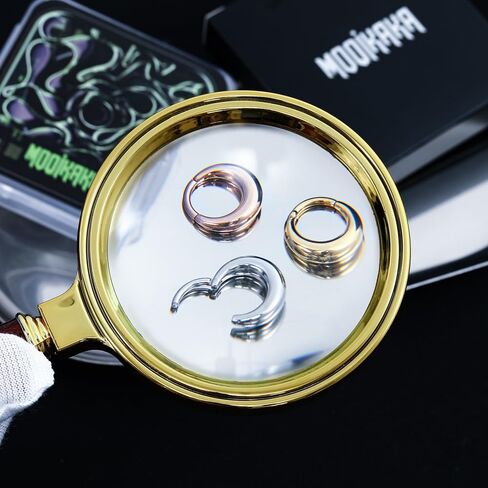 MOQIKAKA16G 8mm Septum Rings Hoops - Stainless Steel Segment Nose Rings Hoops for Women Men Hinged Segment Nose Helix Cartilage Clicker Hoop Earrings for Daith Rook Tragus Piercing Rings for Women Men in Saudi Arabia