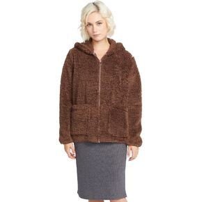 Volcom Women's Lived in Lounge Phuz Up Sherpa Zip Fleece Jacket