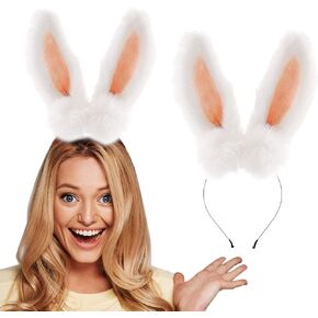 Ayliss آذان عصابات فروي أرنب الأذن الذئب أغطية الرأس الحيوان هالوين عقال خوذة تأثيري حلي عصابات رأس الحفلات in Kuwait